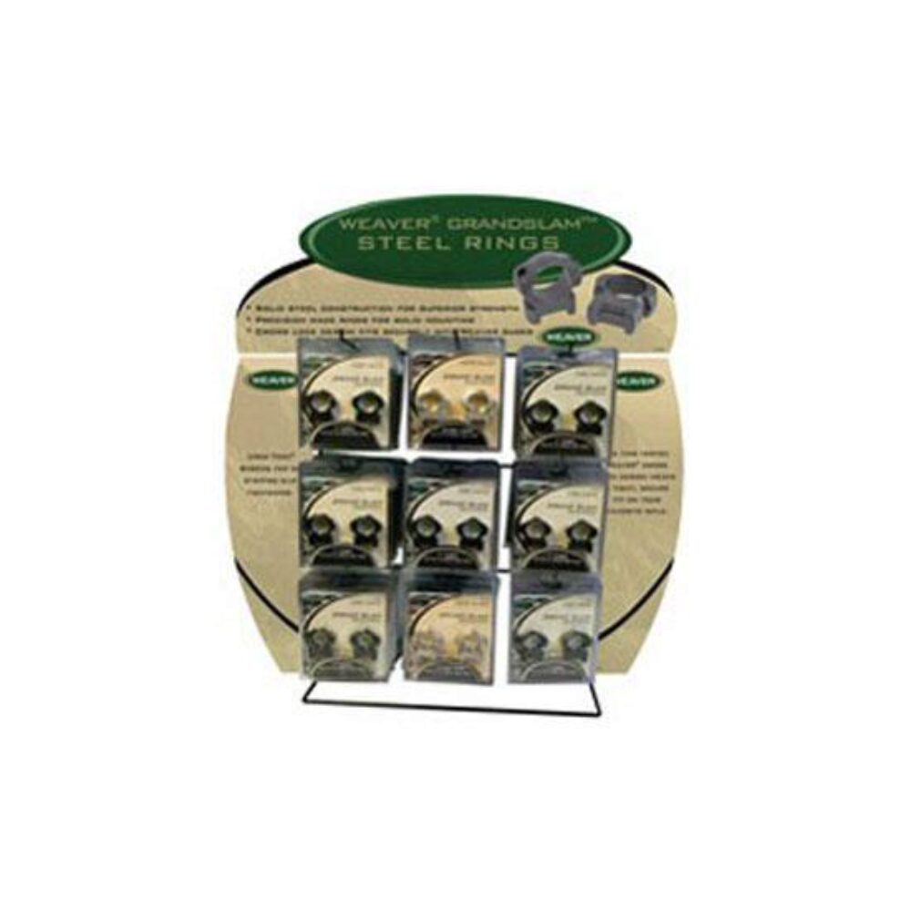 WEAVER GRAND SLAM RING DROP SHIP DISPLAY WEAVER GRAND SLAM RING DROP SHIP DISPLAY