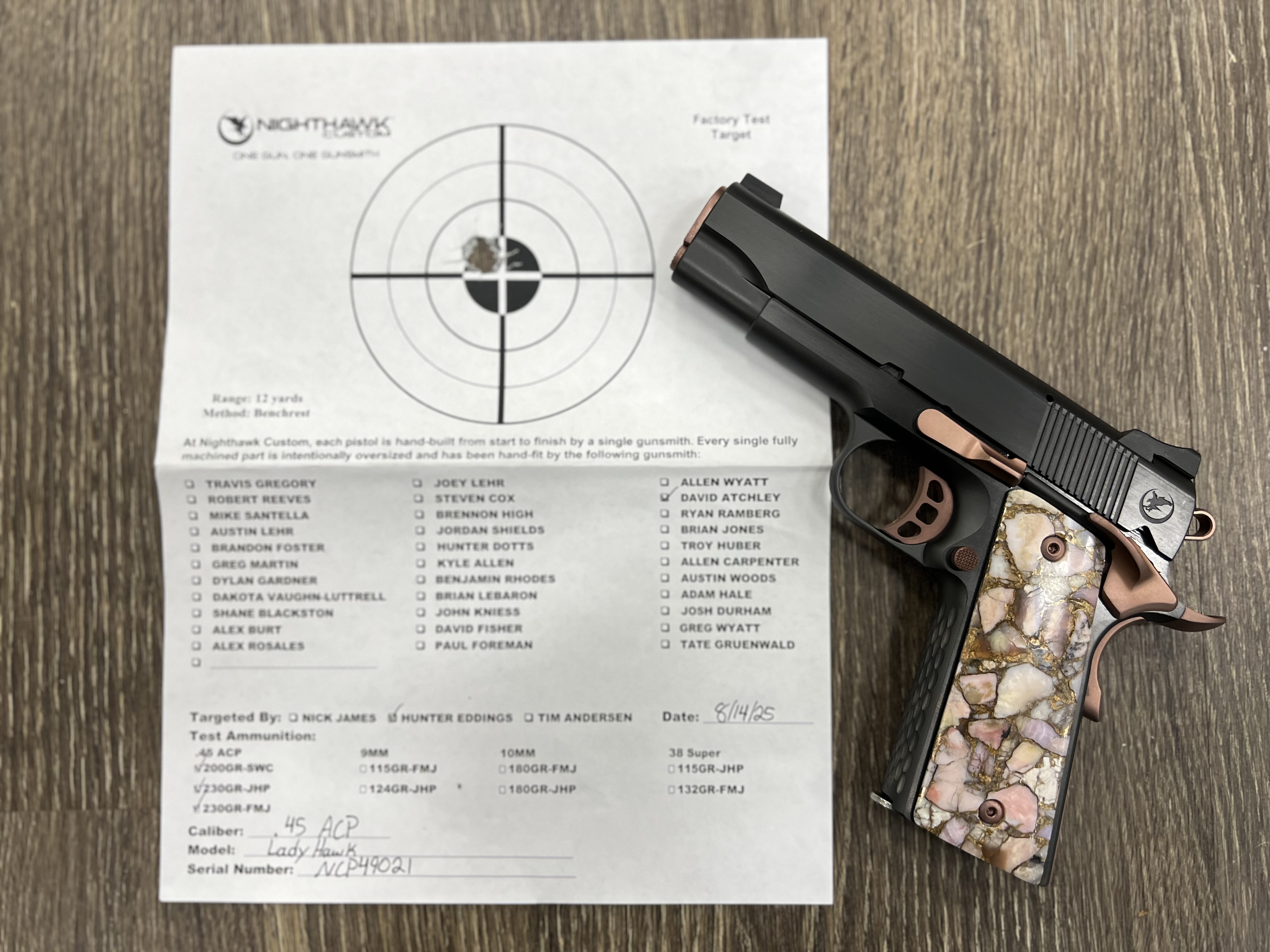 NIGHTHAWK 1911 LADY HAWK 2.0 IOS COMM BLACK DLC ROSE GOLD 4.25" BBL .45ACP-img-4