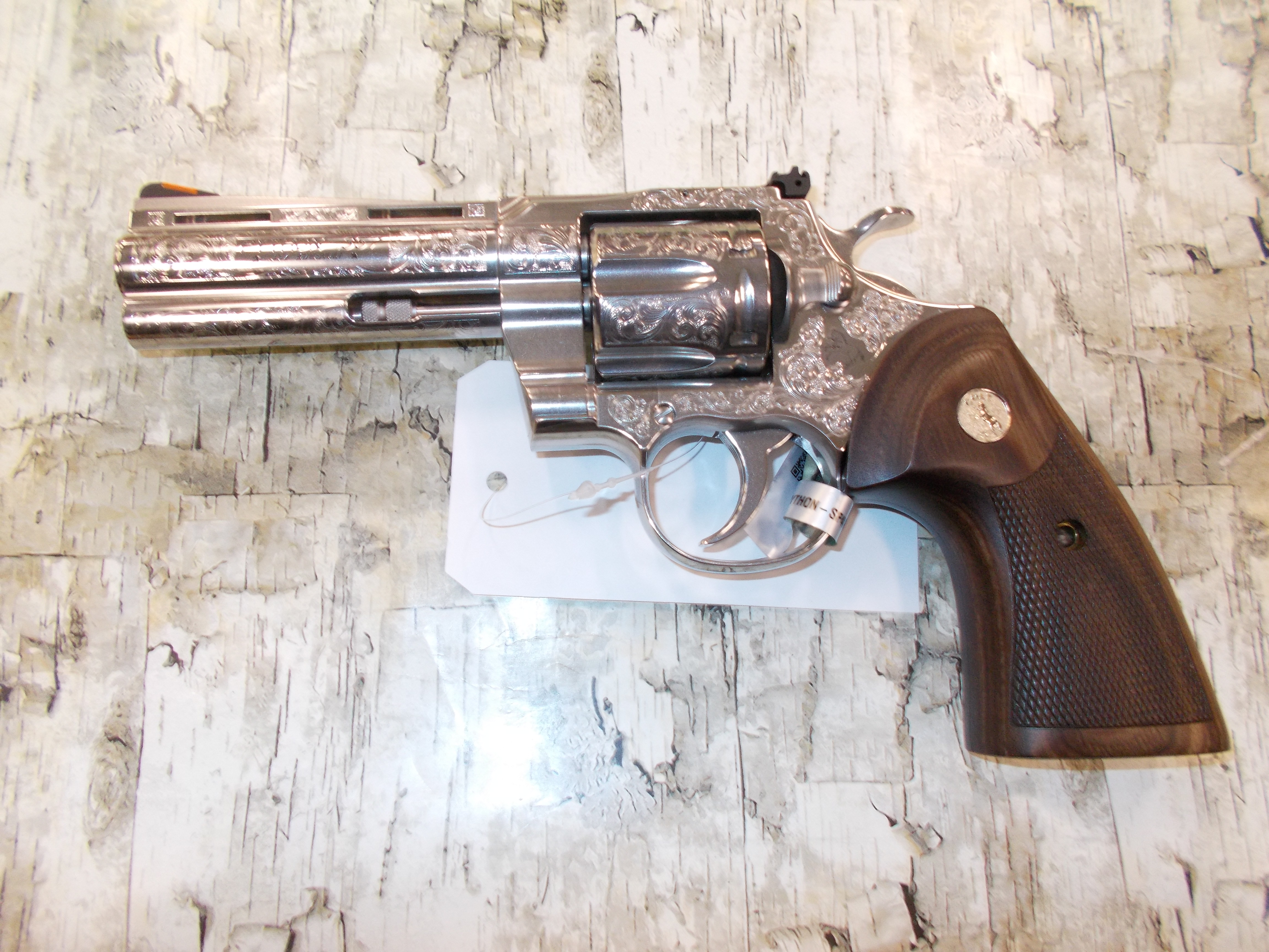 COLT PYTHON STAINLESS FINISH ENGRAVED