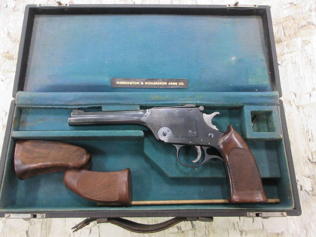 HARRINGTON & RICHARDSON USRA MODEL SINGLE SHOT PISTOL BLUED 7" BBL .22 LR -img-0