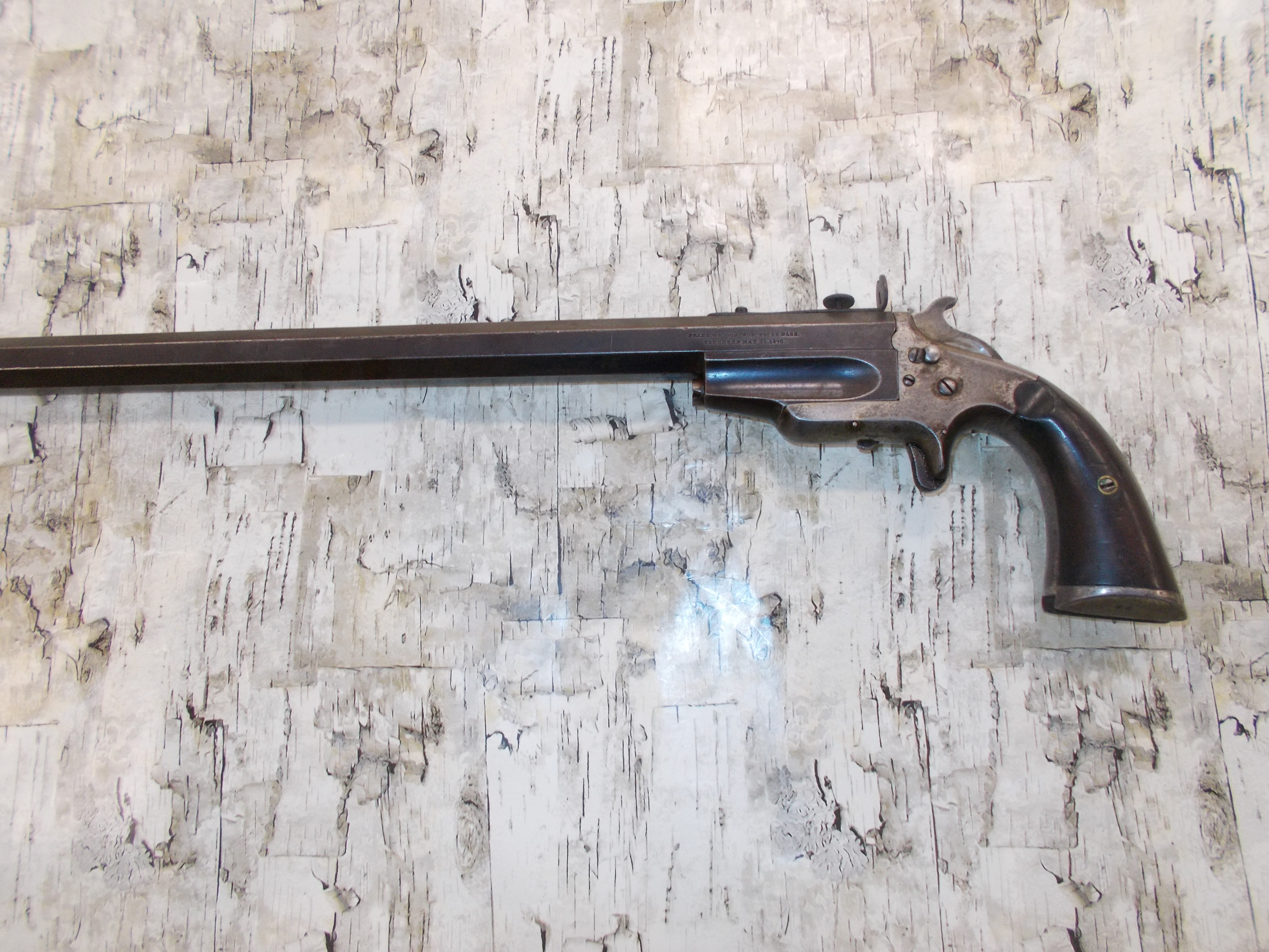 FRANK WESSON SINGLE SHOT SPORTSMAN DUEL POCKET RIFLE BICYCLE GUN 20" BBL .2-img-0