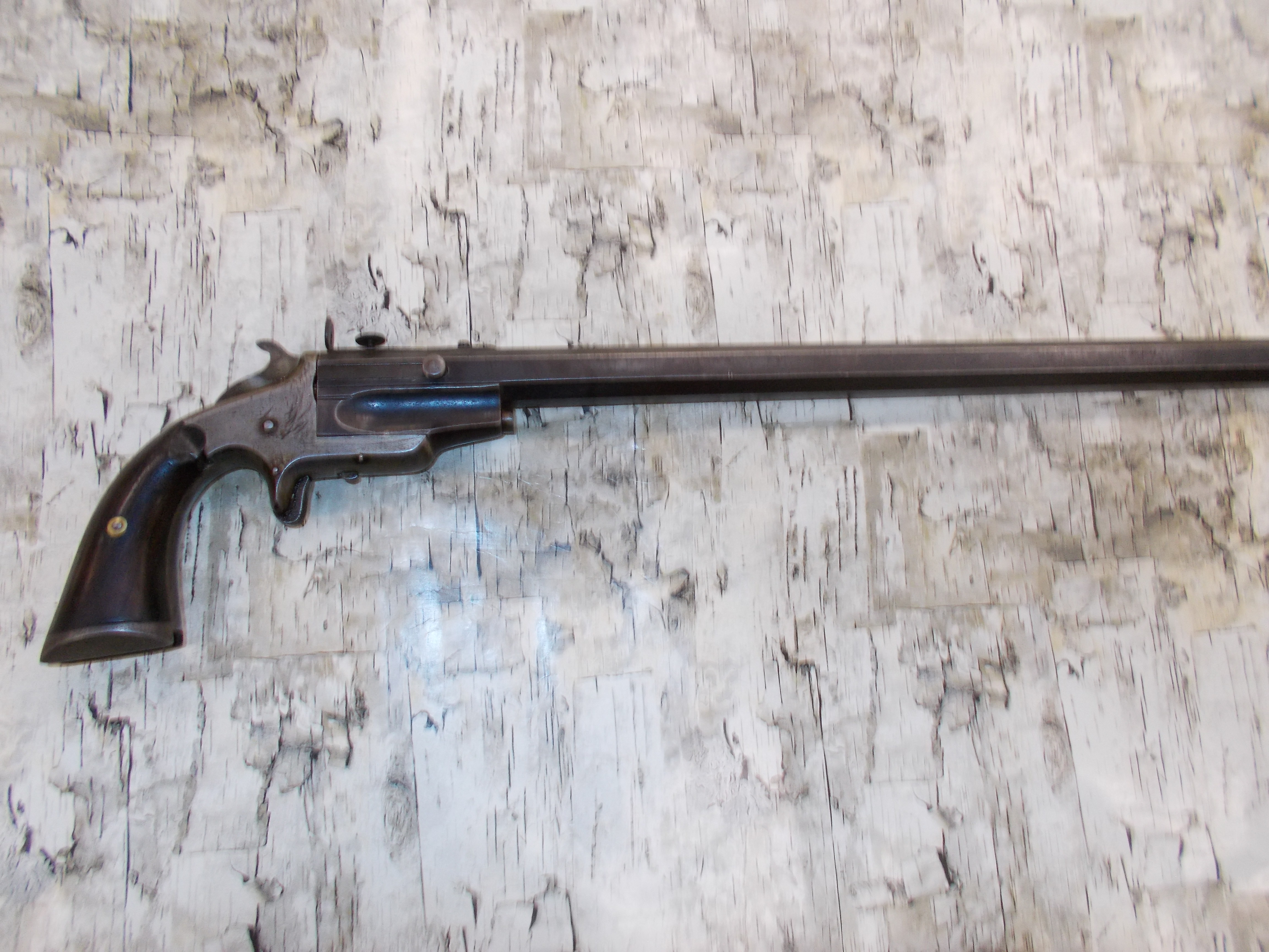 FRANK WESSON SINGLE SHOT SPORTSMAN DUEL POCKET RIFLE BICYCLE GUN 20" BBL .2-img-1