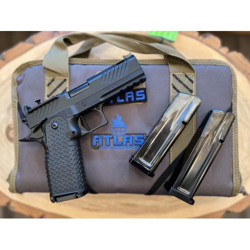 ATLAS ARES COMMANDER DLC FINISH ALUMINUM (3) DLC MAGS PORTED 4.25" BBL 9MM