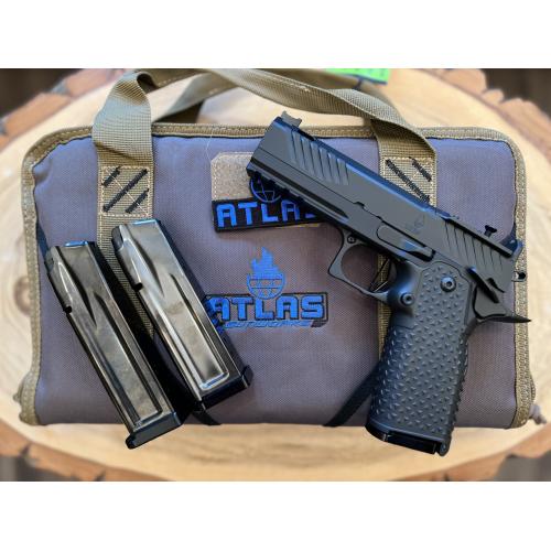 ATLAS ARES COMMANDER DLC FINISH ALUMINUM (3) DLC MAGS PORTED 4.25" BBL 9MM