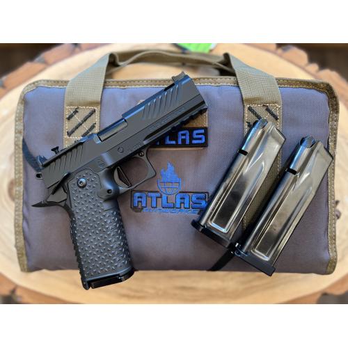 ATLAS ARES COMMANDER DLC FINISH ALUMINUM (3) DLC MAGS PORTED 4.25" BBL 9MM