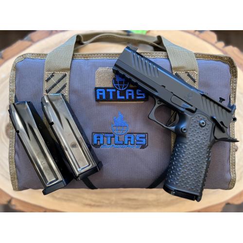 ATLAS ARES COMMANDER DLC FINISH ALUMINUM (3) DLC MAGS PORTED 4.25" BBL 9MM