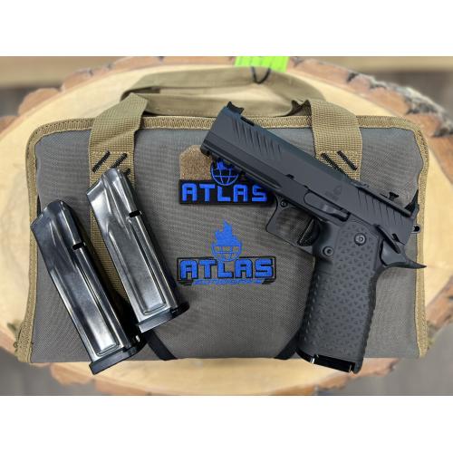 ATLAS ARES COMMANDER DLC FINISH ALUMINUM (3) DLC MAGS PORTED 4.25" BBL 9MM