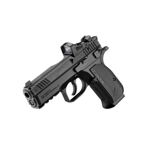 CZ-USA 91244 Shadow 2 Carry Frame 9mm Luger 15+1, 4" Black Steel Barrel, Black Nitride Serrated Steel Slide, Black Steel Frame w/Decocker