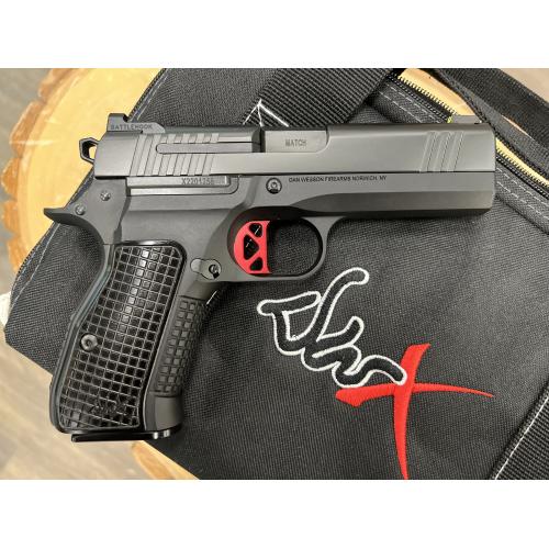 DAN WESSON DWX COMPACT BLACK ALUMINUM FRAME NIGHT SIGHTS 4" BBL 9MM (W/ FACTORY BOX SKU 92102 2-10RND MAGS)