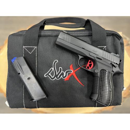 DAN WESSON DWX COMPACT BLACK ALUMINUM FRAME NIGHT SIGHTS 4" BBL 9MM (W/ FACTORY BOX SKU 92102 2-10RND MAGS)