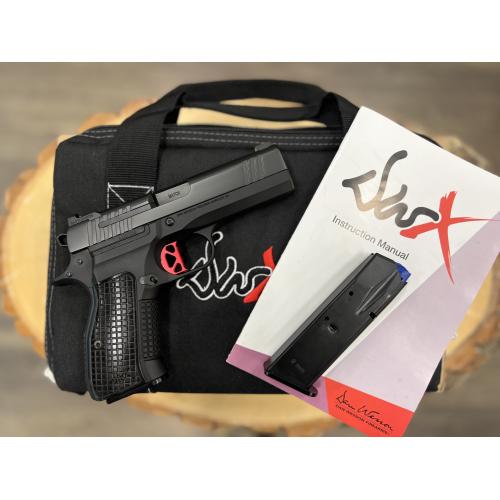 DAN WESSON DWX COMPACT BLACK ALUMINUM FRAME NIGHT SIGHTS 4" BBL 9MM (W/ FACTORY BOX SKU 92102 2-10RND MAGS)