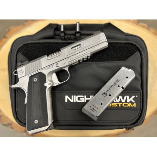 NIGHTHAWK 1911 AGENT2 GOVERNMENT RECON STAINLESS FINISH UPGRADE 5" BBL .45 ACP
