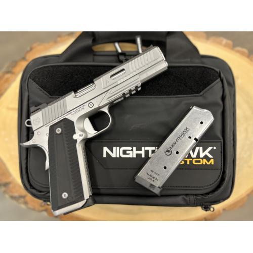 NIGHTHAWK 1911 AGENT2 GOVERNMENT RECON STAINLESS FINISH UPGRADE 5" BBL .45 ACP