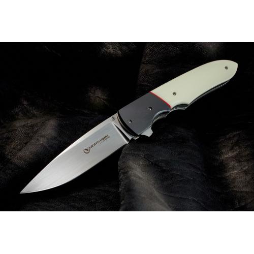 NIGHTHAWK & CLARK CUSTOMHAND BUILT FOLDING KNIFE 3" POLISHED BLADE