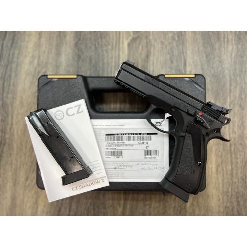 CZ 75 SP-01 ACCU SHADOW CUSTOM SHOP BLACK FINISH MANUAL SAFETY 4.6" BBL 9MM W/ FACTORY BOX 