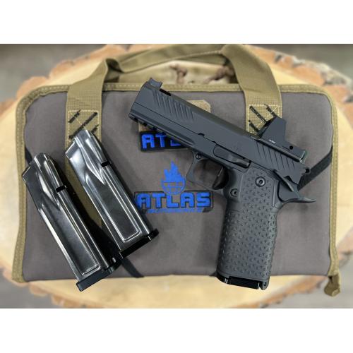 ATLAS ARES COMMANDER DLC FINISH ALUMINUM (3) DLC MAGS PORTED 4.25" BBL 9MM