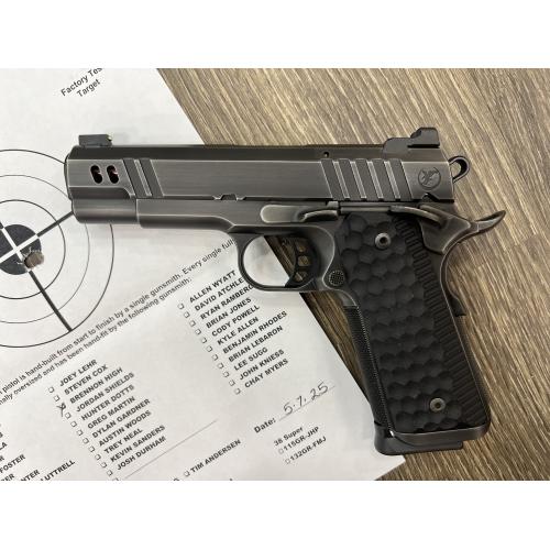 NIGHTHAWK 1911 VICE PRESIDENT IOS SMOKED NITRIDE FINISH AMBI-SAFETY ROSE GOLD FLUTED 4.25" BBL 9MM