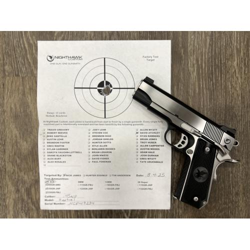 NIGHTHAWK 1911 KESTREL IOS COMMANDER SCALLOPED FRAME ALUMA GRIP  CCC UPGRADE POLISH FLATS 4.25" BBL .45ACP NIGHTHAWK 1911 KESTREL IOS COMMANDER SCALLOPED FRAME ALUMA GRIP  CCC UPGRADE POLISH FLATS 4.25" BBL .45ACP