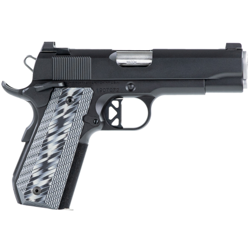 Dan Wesson 01826 V-Bob  45 ACP 8+1 4.25 Stainless Match Grade Barrel, Black Duty Serrated Stainless Steel Slide & Frame w/Beavertail, Black/Gray G10 Grip, Ambidextrous