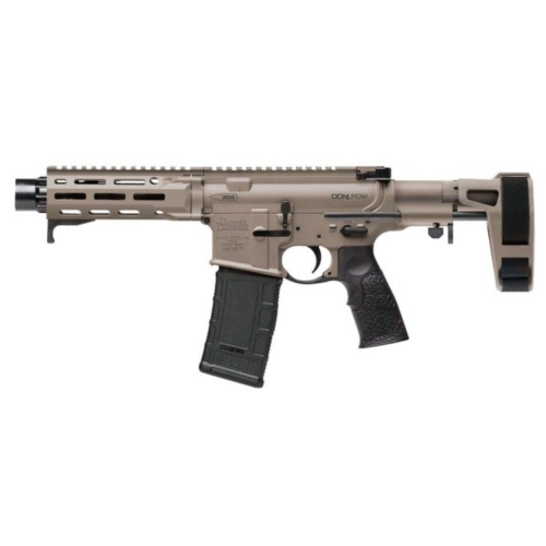 Daniel Defense, DDM4 PDW, Semi-automatic Pistol, AR, 300 Blackout, 7" Barrel, 1:7" Twist, Linear Compensator, Cerakote Finish, Flat Dark Earth, Daniel Defense Grip, Maxim Defense PDW Brace, No Mag, 300BLK PMAG Gen 3