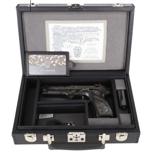 BERETTA 92FS FUSION SCORPION CUSTOM LASER ENGRAVED DLC FINISHED (2) 10-RD 4.9" BBL 9MM