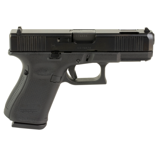 GLOCK, 19C (V), Semi-automatic, Striker Fired, Polymer Frame Pistol, Compact, 9MM, 4.02" Ported Barrel, Matte Finish, Black, Fixed Sights, 10 Rounds