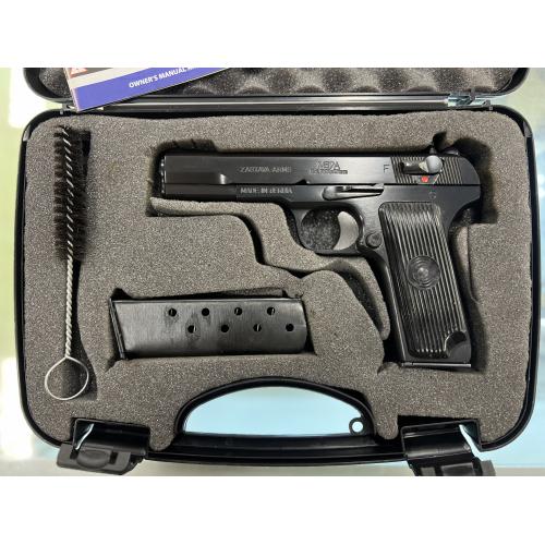 ZASTAVA M57A BLUED FINISH FIXED SIGHTS MANUAL SAFETY 4.57" BBL 7.62X25 TOKAREV