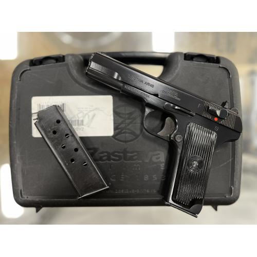 ZASTAVA M57A BLUED FINISH FIXED SIGHTS MANUAL SAFETY 4.57" BBL 7.62X25 TOKAREV