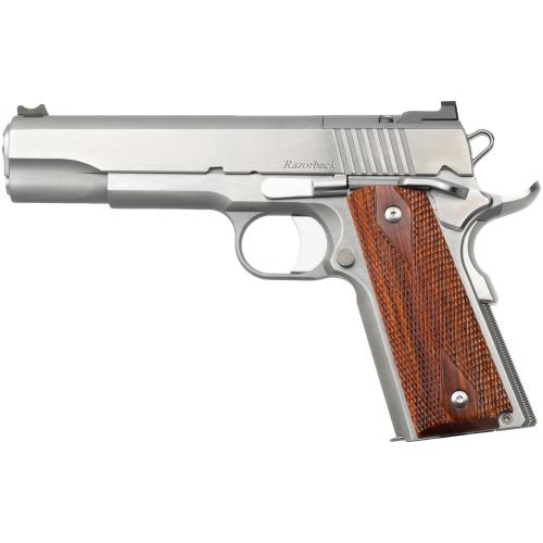 Dan Wesson 1911 Razorback 10mm 5" Bbl Optics-Ready SS 8+1rd Hammer-Fired Metal Framed Pistol 01791