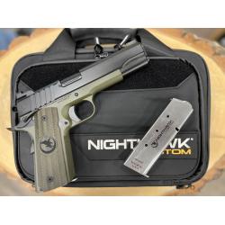 NIGHTHAWK 1911 TROOPER OD GREEN FRAME BLACK OUT UPGRADE NITRIDE SLIDE AMBI SAFETY FLUTED 5 NIGHTHAWK 1911 TROOPER OD GREEN FRAME BLACK OUT UPGRADE NITRIDE SLIDE AMBI SAFETY FLUTED 5