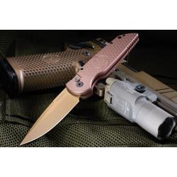 NIGHTHAWK CUSTOM PRO TECH KNIFE TR-3 NHC DIMPLES BLACK DLC STEEL SANDHAWK