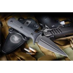 NIGHTHAWK CUSTOM K952 CUSTOM DAGGER LIMITED EDITION OF 100 HAND BUILT BLACK DLC FINISH G10 HANDLE 4