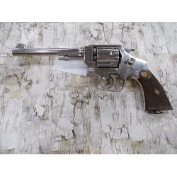 SMITH AND WESSON 44 HAND EJECTOR 2ND MODELNICKEL PLATED .44 SPECIAL 6 1/2