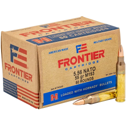 HORNADY FRONTIER FR2005 XM193 55GR 5.56NATO 50RD BOX