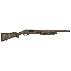 Charles Daly 930315 301  12 Gauge with 24 Barrel, 3 Chamber, 4+1 Capacity, Flat Dark Earth Metal Finish & Mossy Oak Bottomland Synthetic Stock Right Hand (Full Size)