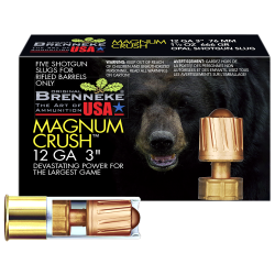 Brenneke SL123CMR Magnum Crush  12Gauge 3 1 1/2oz Slug Shot 5 Per Box/50 Case