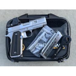 NIGHTHAWK 1911 AGENT2 COMMANDER IOS STAINLESS FINISH (2) BARRELS OPTICS READY TRIJICON RMR HD 1.0 MOS 4.25