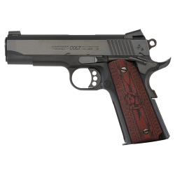 Colt's Manufacturing Lightweight Commander, 1911, Semi-automatic, Metal Frame Pistol, Commander Size, 45ACP, 4.25 Barrel, Alloy, Blued Finish, G10 Gri