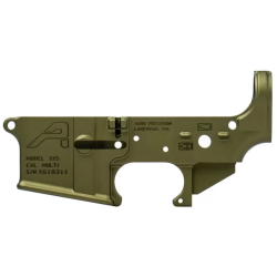 AERO PRECISION AR15 STRIPPED LOWER RECEIVER, GEN 2 WITH TRIGGER GUARD - OD GREEN ANODIZED