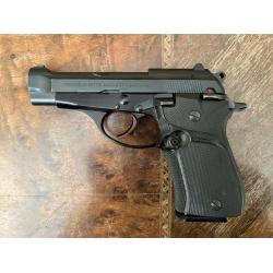 BERETTA (ITALY) MODEL 84F BLUED FINISH MANUAL SAFETY RUBBER GRIPS 3.8