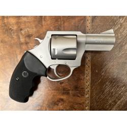 CHARTER ARMS PITBULL SILVER FINISH FIXED SIGHTS RUBBER GRIPS 2.5