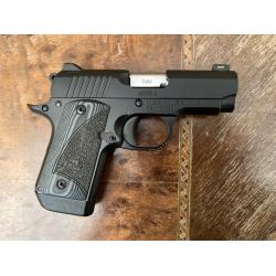 KIMBER MICRO9 BLUED FINISH G-10 GRIPS FIBER OPTIC FRONT SIGHT 3