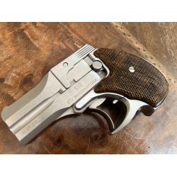 BTJ (BELLMORE JOHNSON TOOL CO.) DA DERRINGER STAINLESS FINISH WOOD GRIPS 3