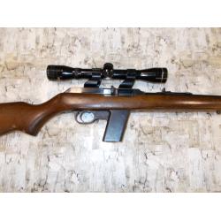 MARLIN MODEL CAMP 9 SEMI-AUTO BLUED FINISH WOOD STOCK IRON SIGHTS TASCO PRONGHORN 16.5 BBL 9MM (1) ORIGINAL MAGAZINE IN GUN (Trade In)