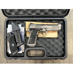 BERETTA (ITALY) 92X PERFORMANCE STAINLESS FINISH ADJ. SIGHTS 4.9