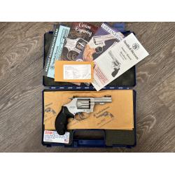 S&W MODEL 317-2 KIT GUN SILVER ALLOY FINISH ADJ. REAR HI-VIZ FIBER OPTIC FRONT SIGHT 3