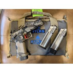 ATLAS APOLLO V2 HC1911 M81 ARID MULTI-CAMO CERAKOTE FLAT MEDIUM RED SUB 2LB TRIGGER AMBI-SAFETY 4.6 BBL 9MM