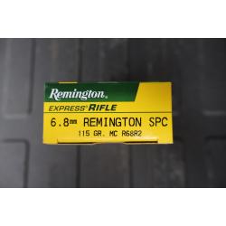 REMINGTON RIFLE AMMUNITION R68R2, 6.8 SPC METAL CASE BULLET, 115 GR, 2775 FPS, 20 ROUND BOX