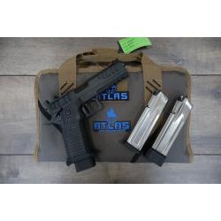 ATLAS APOLLO V2 HC1911 BLACK DLC FINISH FLAT MEDIUM BLACK SUB 2LB TRIGGER PORTED 4.6