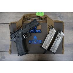 ATLAS NYX V3 HC1911 BLACK DLC  FINISH FLAT MEDIUM BLACK SUB 2LB TRIGGER 4.25